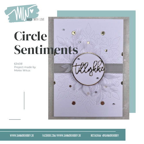 Dies Made With Love Circle Setiments